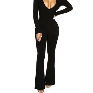 NWT Naked Wardrobe Snatched Flare Pants Flares